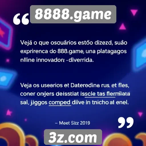 Feedback dos usuários sobre experiências no 8888.game