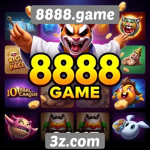 Variedade de jogos oferecidos pelo 8888.game